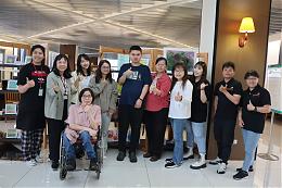 伊甸基金会携手大园图书馆，5月起展出身心障碍者与早疗家庭作品，邀请民众前来参观。