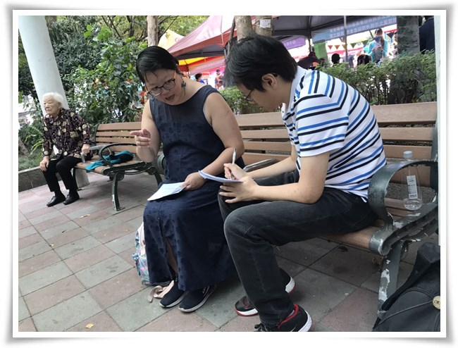 伊甸真福之家26日在“松山游艺趣”也参与真人图书短讲，希望借由会员亲身经历分享，让更多人看见他们的努力。
