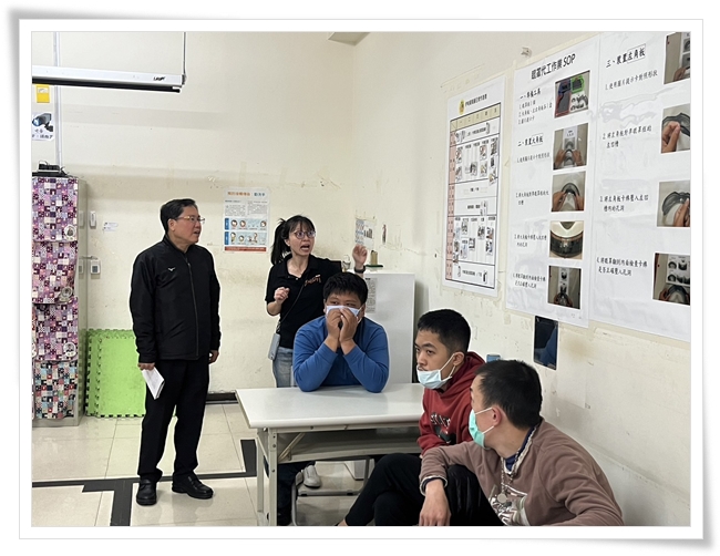 台电新营区营业处 黄启通处长参访伊甸小作所，了解在地需要