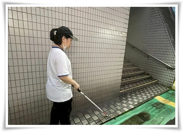 在伊甸接受定向學習後，讓視障者小誼有重新掌握人生的感覺