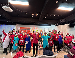 圣诞传爱欢乐颂 淡水沙仑日照中心社区融合跨越「碍」