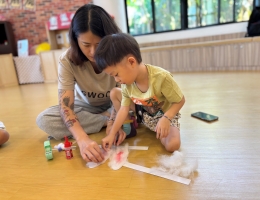 伊甸美浓据点迎中秋 亲子妆点月兔送祝福